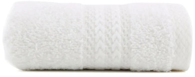 Asciugamano bianco in puro cotone, 30 x 50 cm - Foutastic