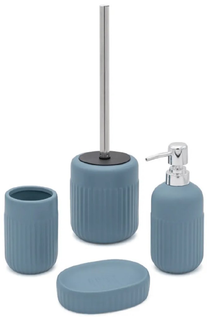 Set 4 Accessori D'Appoggio Feridras "Nevada" Blu Pastello