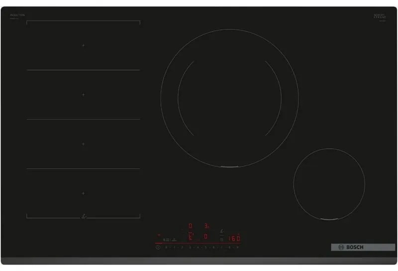 Bosch - piano cottura a induzione 80 cm 4 fuochi 7400 w nero - PXE831HC1E