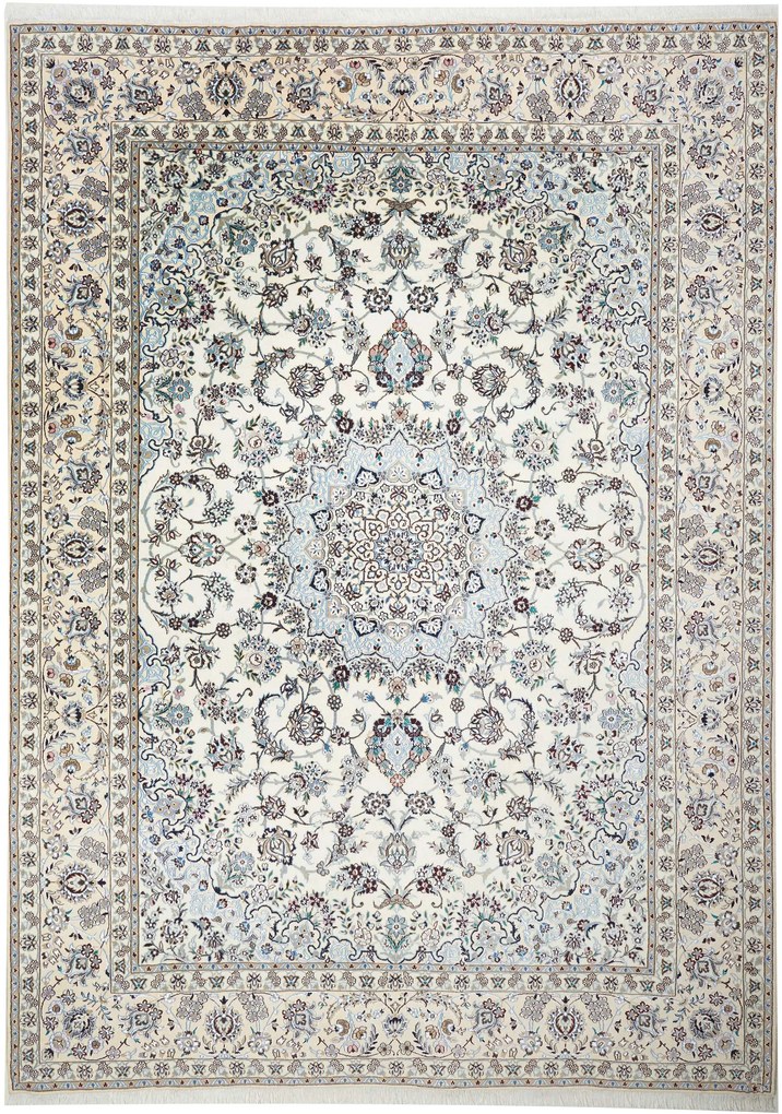 Nain Tappeto persiano 250x350 Beige (Iran) Annodato A Mano