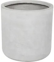 Vaso per piante in argilla grigio 34 x 34 x 33 cm per interni ed esterni resistente alle intemperie