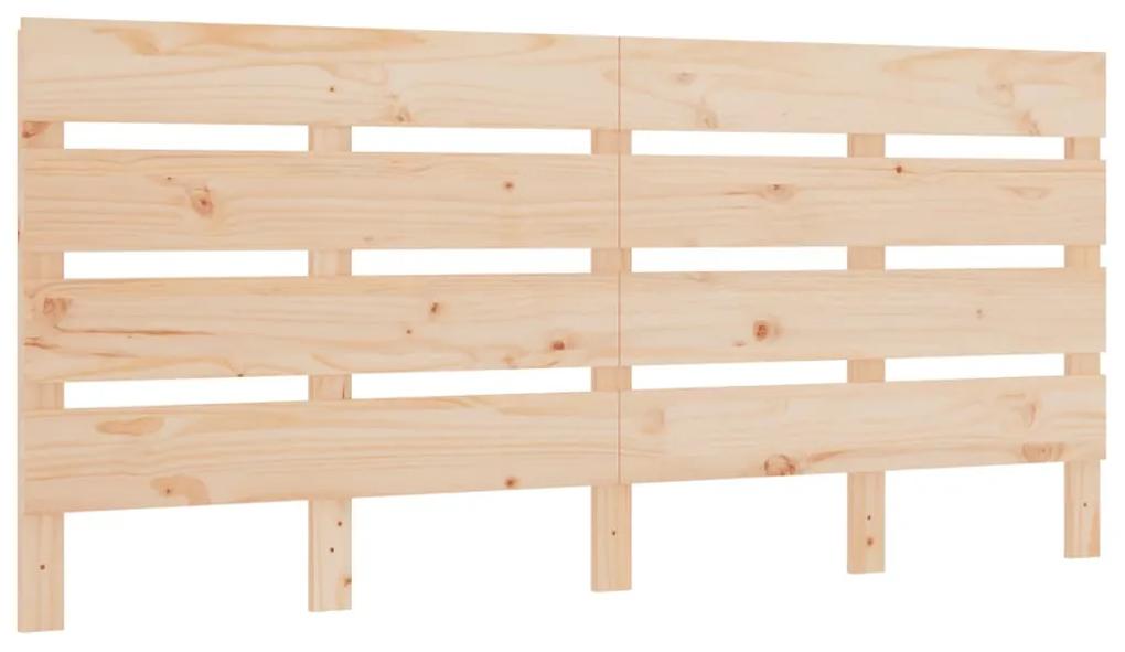 Testiera per letto 120x3x80 cm in legno massello di pino