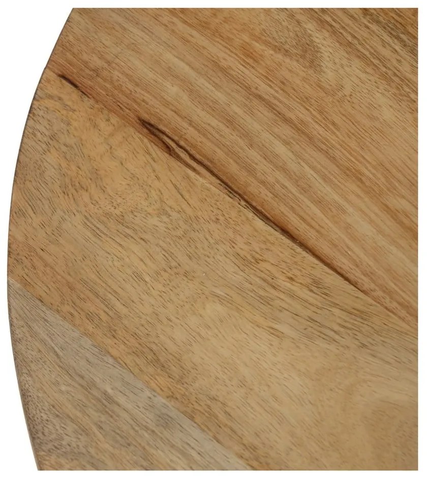 Tavolino da salotto rotondo di colore naturale in mango massiccio ø 60 cm Mao – Ixia