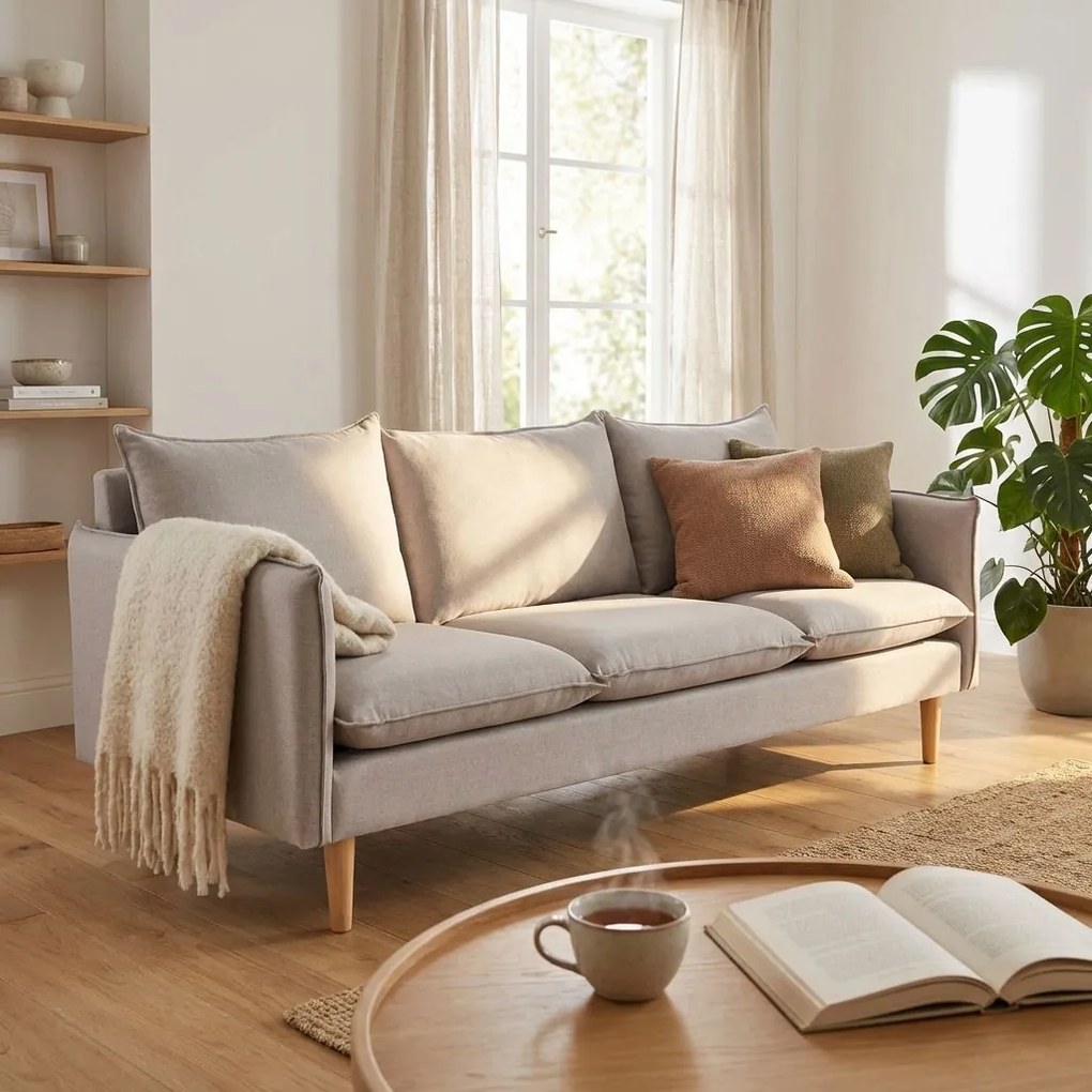 OLOF - divano stile scandinavo 3 posti