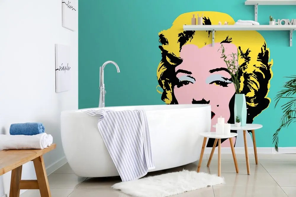 Carta da parati – Iconica Marilyn Monroe in design pop art