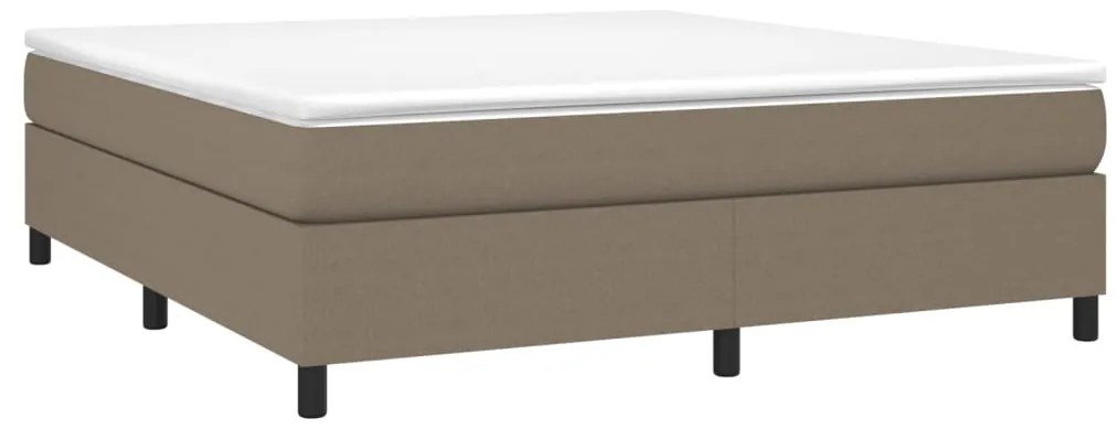 Giroletto a molle con materasso tortora 180x200 cm in tessuto