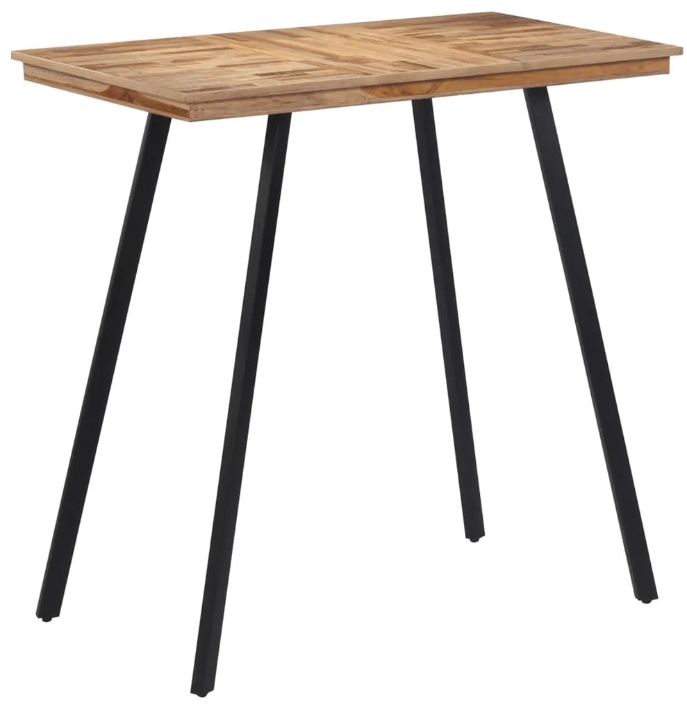 Tavolo Da Bar 110x55x105 Cm İn Legno Massello Di Teak /