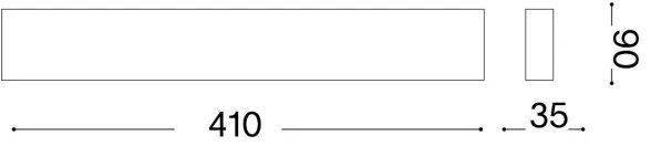 Ideal Lux - Applique a LED DELTA LED/14W/230V 4000K 41 cm CRI 90 nero