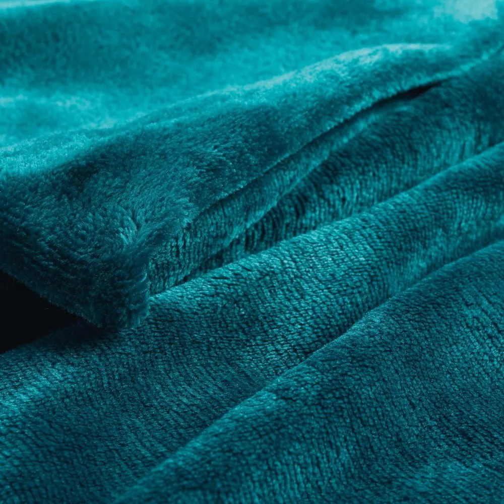 Coperta blu in microflanella 125x150 cm Flanou – douceur d'intérieur