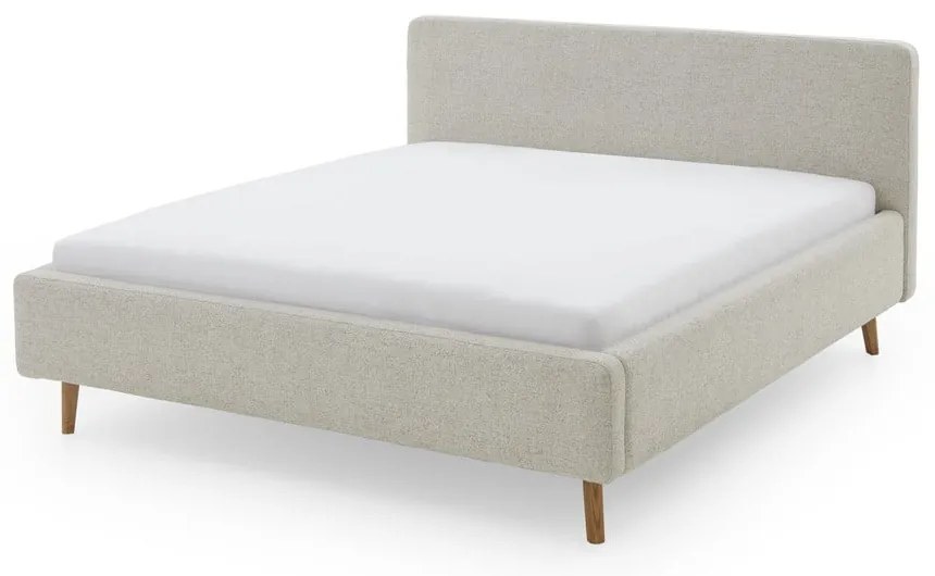 Letto matrimoniale imbottito beige rete non inclusa 140x200 cm Mattis – Meise Möbel