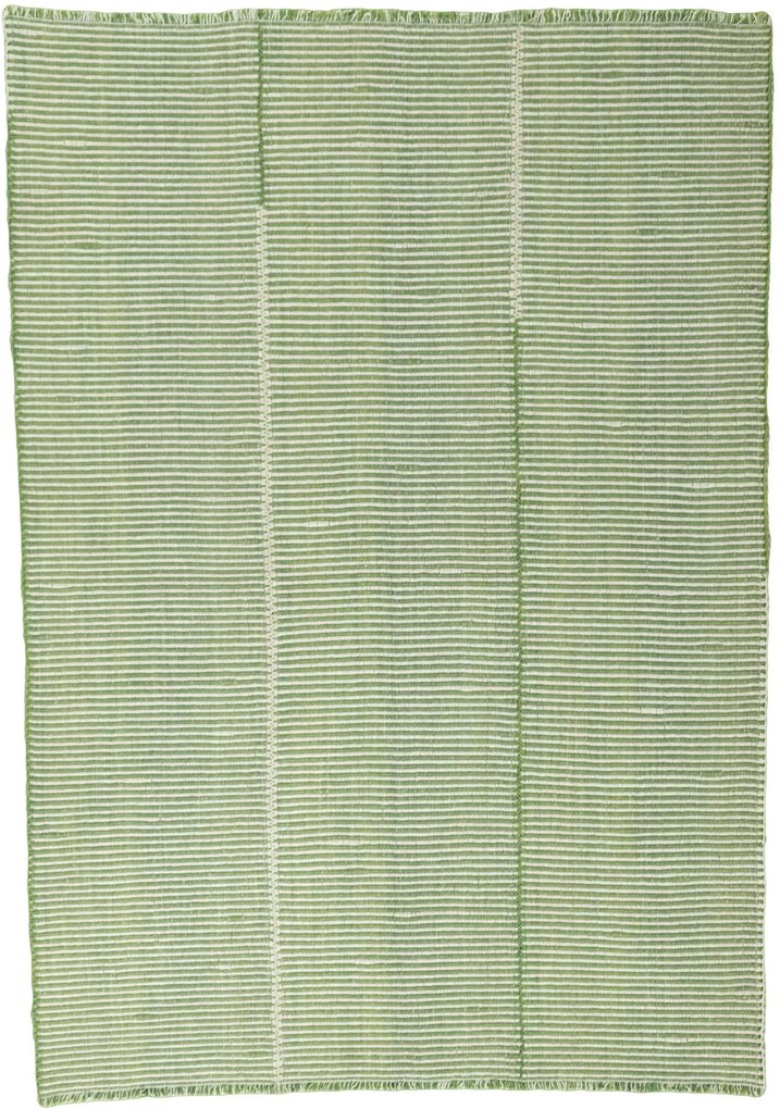 Kilim Tappeto 170x240 Verde (Iran) Tessuto A Mano