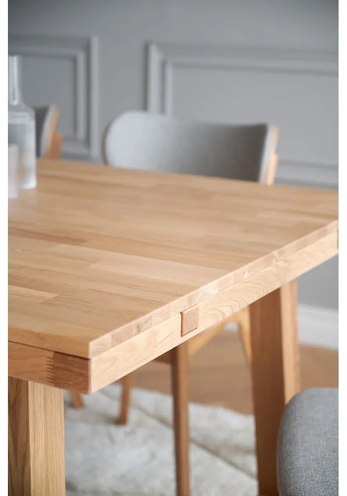 Tavolo da pranzo in legno di quercia lucido 170 x 95 cm Brooklyn - Rowico