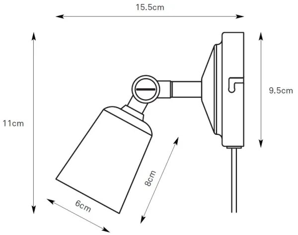 Markslöjd 108979 - Faretto da parete TINY 1xGU10/7W/230V cromo lucido