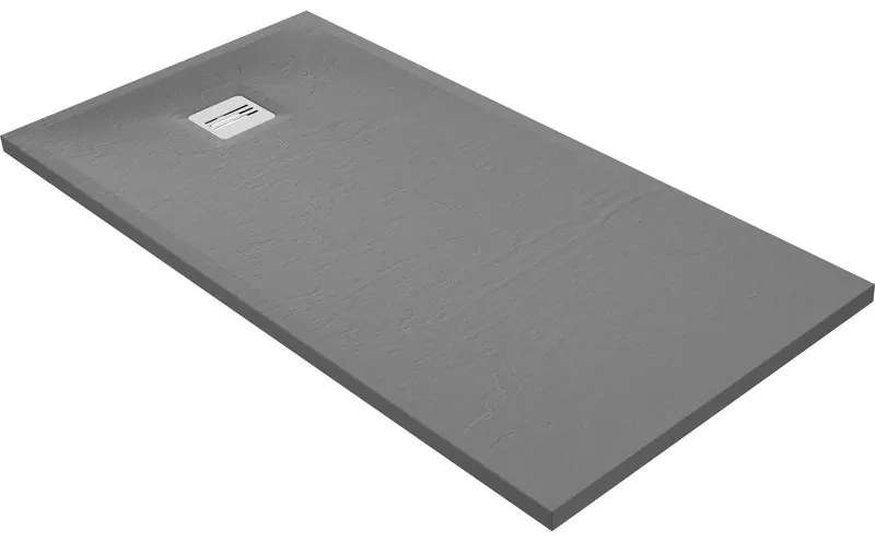 Piatto doccia SENSEA in solid surface REMIX 80 x 160 cm grigio opaco