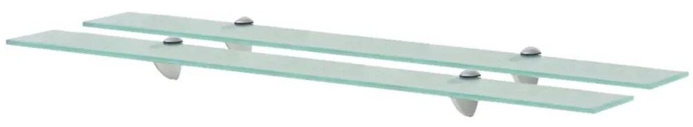 Mensole Galleggianti 2 Pz İn Vetro 90x20 Cm 8 Mm /