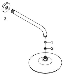 GROHE 26412000 - Soffione doccia TEMPESTA 210 286 mm cromo lucido