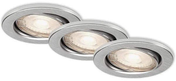 Briloner 7149-039-SET 3xLED luce da bagno dimmerabile 1xGU10/5W/230V IP23