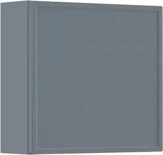 Pensile bagno Pixel Grid laccato opaco indaco, 1 anta apertura da sinistra P 17 x L 40 x H 40 cm