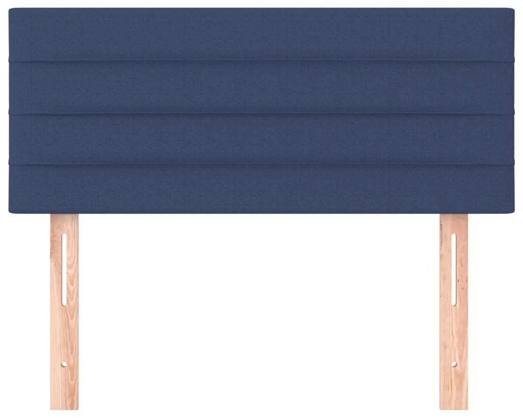 Testiera blu 100x5x78/88 cm in tessuto