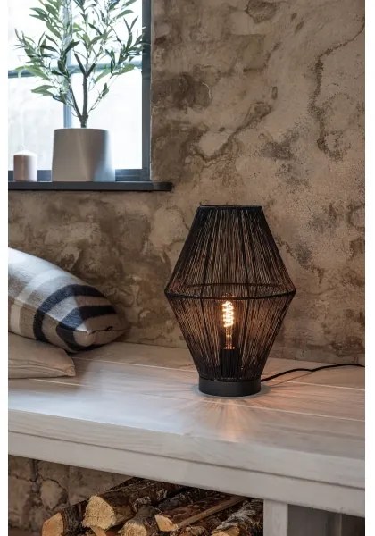 Markslöjd 108666 - Lampada da tavolo CASA 1xE27/40W/230V nero