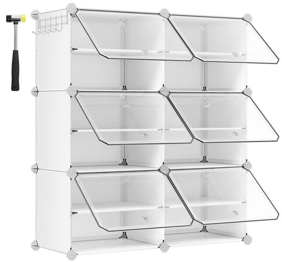 Scaffale modulare con scomparti BOXIFY bianco