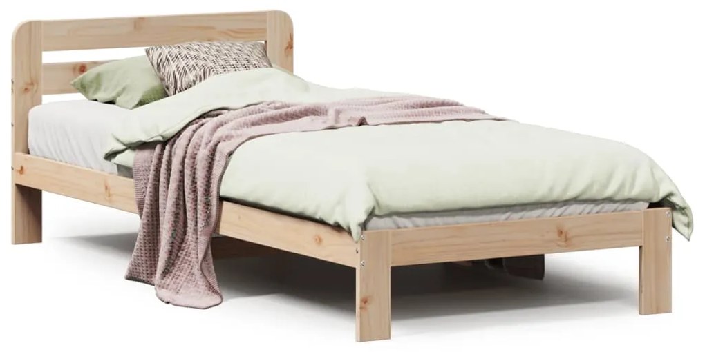 Letto senza materasso 90x200 cm in legno massello di pino