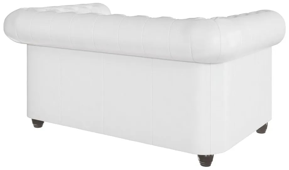 Divano letto bianco in similpelle 148 cm York - Ropez