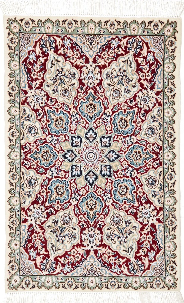 Nain Tappeto 90x60 (Iran) Annodato A Mano