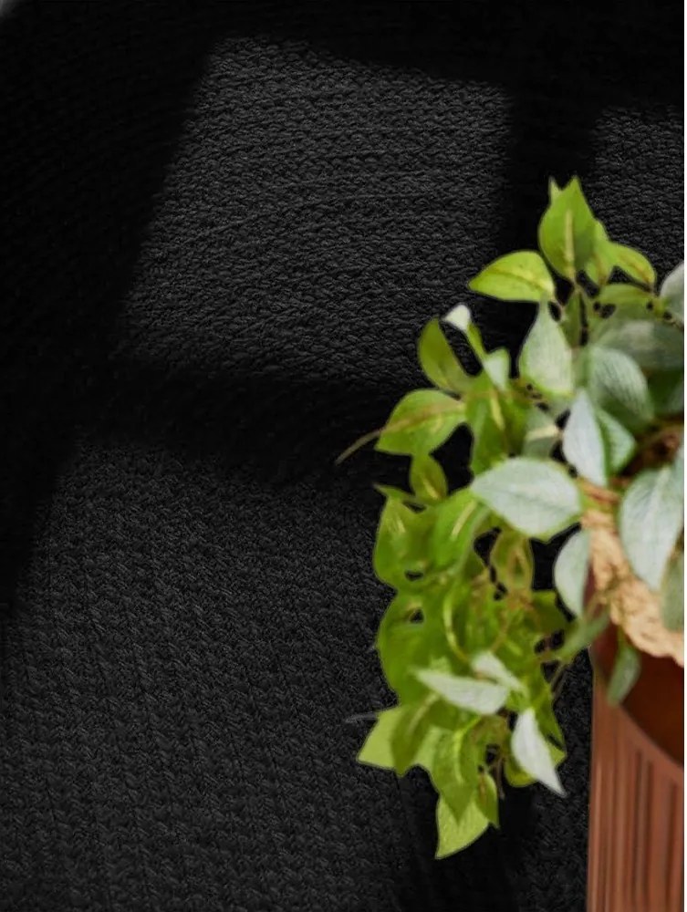 Tappeto nero in iuta reversibile/tessuto a mano 160x230 cm Braided – Hanse Home