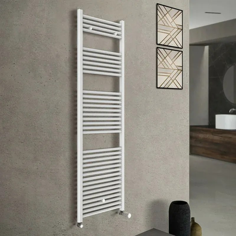 Termoarredo scaldasalviette 450x1703 bianco con interasse 40 cm Sanremo