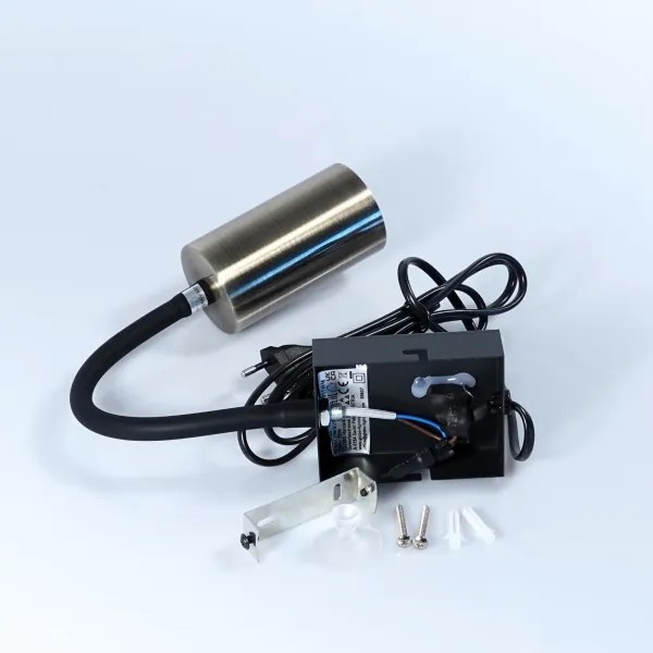 Globo 57911WM - Lampada da parete flessibile ROBBY 1xGU10/25W/230V nero/ottone