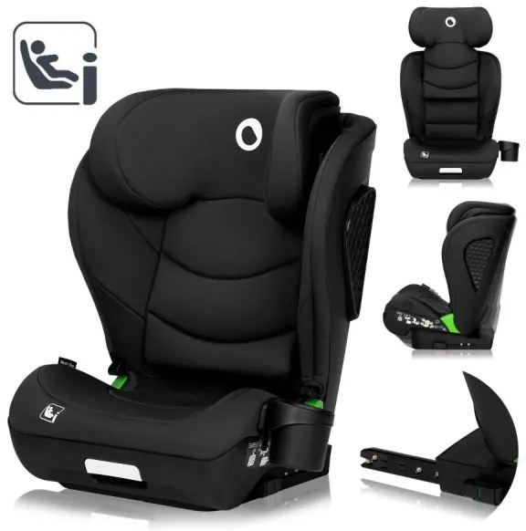 Lionelo - Seggiolino auto NEAL i-Size 100-150 cm Nero Carbonio