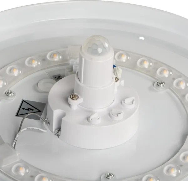 Kanlux 18122 - Plafoniera LED FOGLER con sensore di movimento LED/12W/230V Ø 28 cm