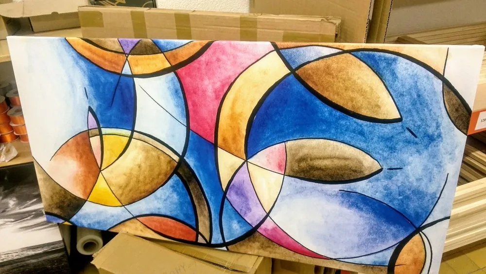 Quadro su tela – Disegno astratto di forme