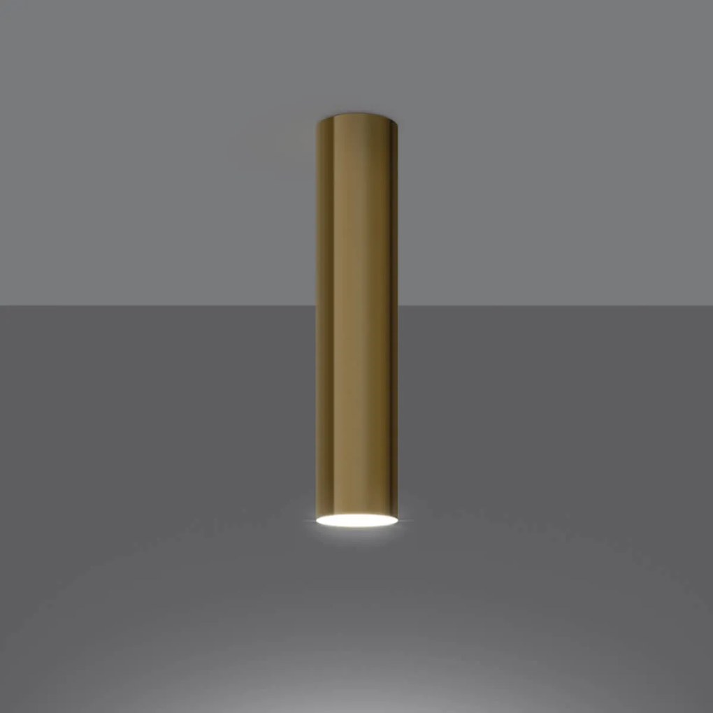 Lampada da soffitto GU10 in acciaio Oro LAGOS 30