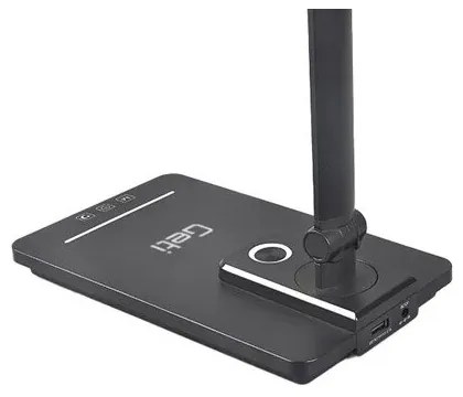 Lampada da tavolo LED dimmerabile USB 9W 230V 3000-5500K nera