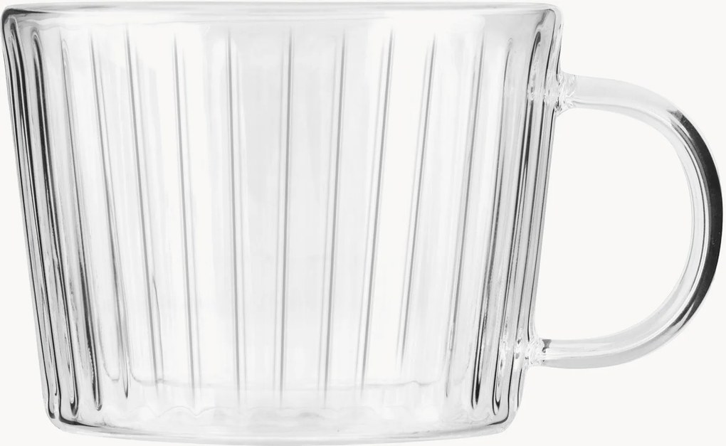 Set di 2 tazze da caffè in vetro borosilicato Livio