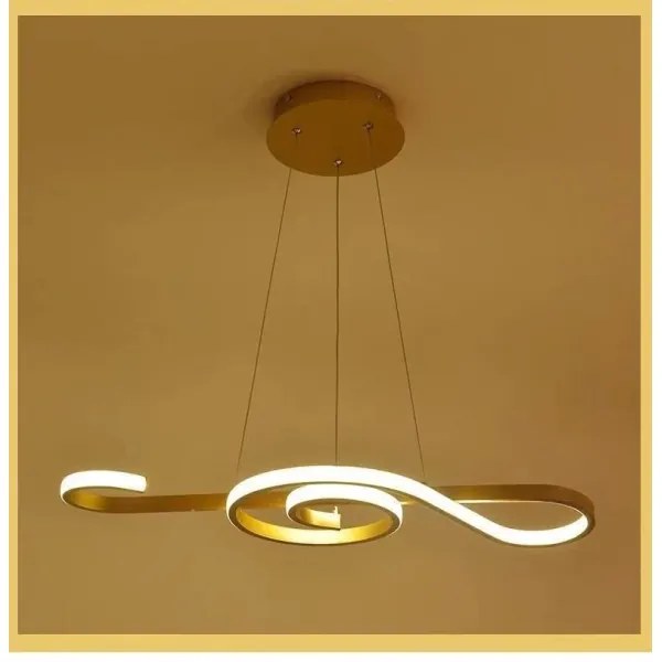 Lampadario LED a sospensione con filo LED/18W/230V 3000K oro