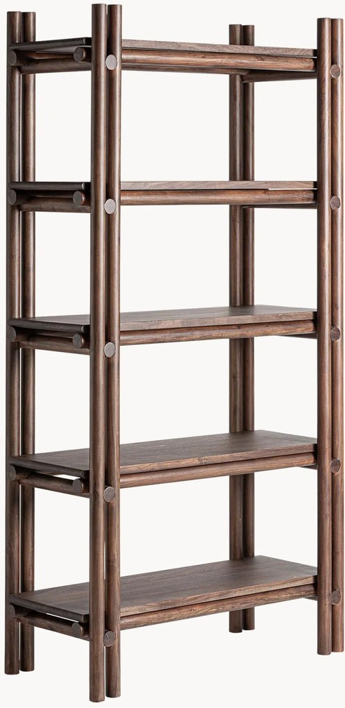 Scaffale in legno di acacia fatto a mano Hambye