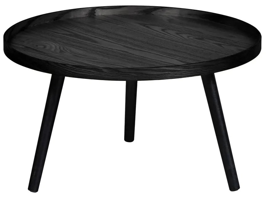 Tavolino nero , Ø 60 cm Mesa - WOOOD