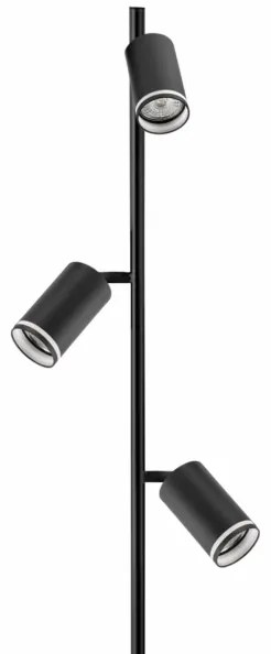 Lampada con piedistallo PARIGI 3xGU10/12W/230V nero