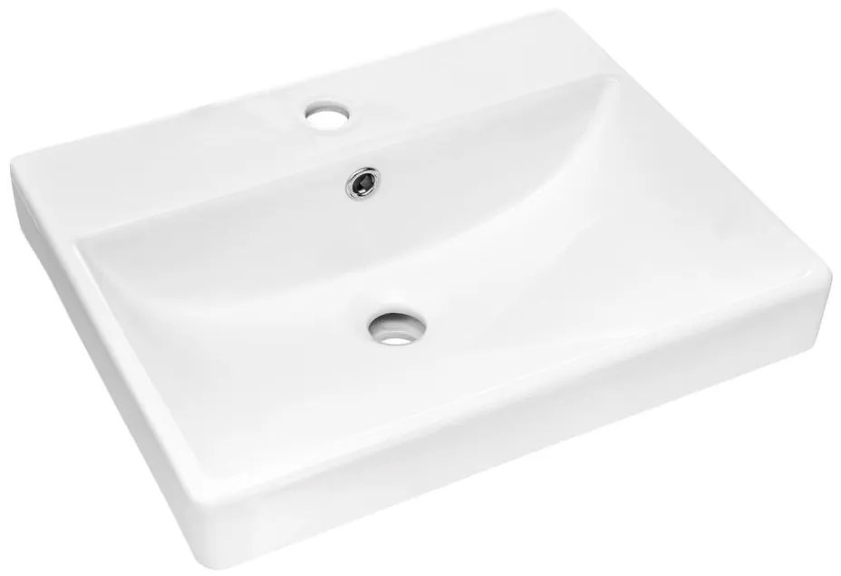 COMAD UN-RITA-GW-50 - Lavabo da appoggio RITA 50x40 cm ceramica bianco lucido