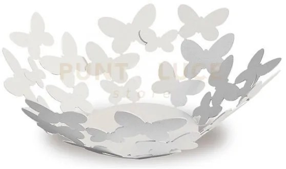 Centro tavola moderno piccolo con farfalle butterfly bianco