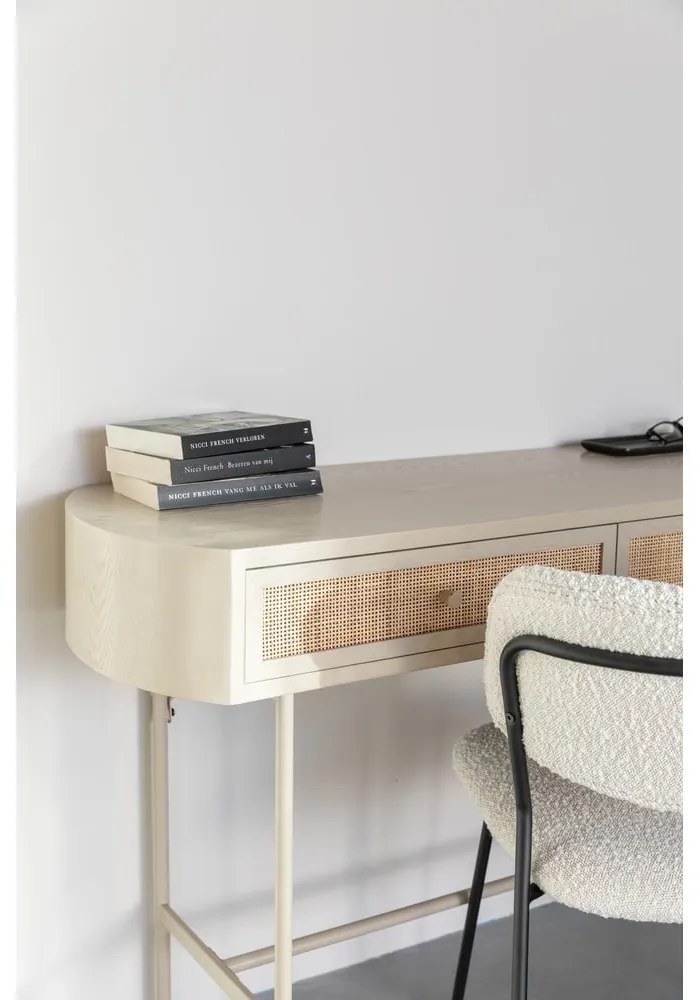 Tavolo consolle beige 40x120 cm Amaya – White Label