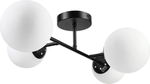 Brilagi - Plafoniera MALONY 4xE14/20W/230V nera