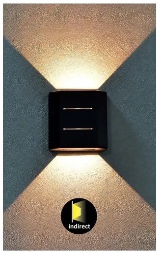 Rabalux 7319 - Applique LED da esterno LIPPA LED/6W/230V IP54 nero