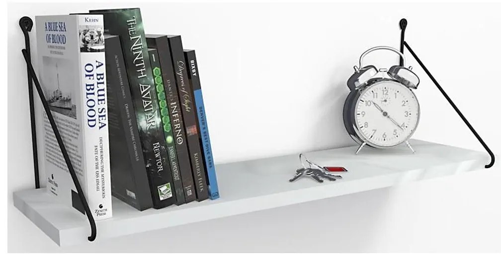 Mensola ARMONI 20x72 cm bianca