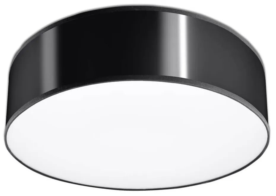 Plafoniera da Soffitto Tonda in PVC 2xE27 ARENA 35 Nera da interno Colore del corpo Nero