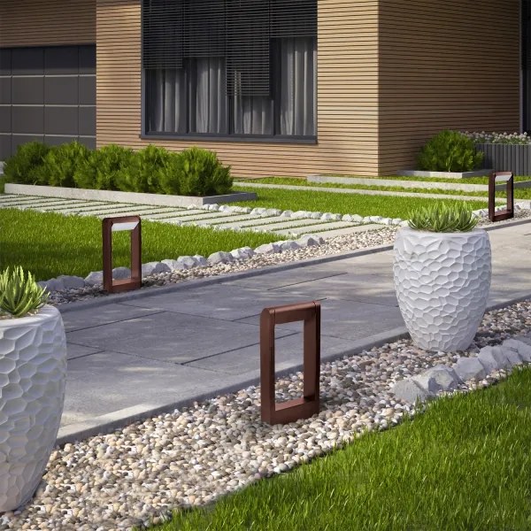 Brilagi - lampada LED da esterno CROTONE LED/7W/230V marrone IP54 30 cm