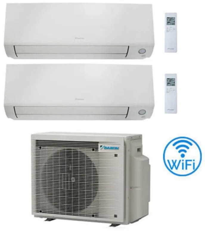 Climatizzatore GARANZIA ITALIA Daikin Perfera All Seasons Wifi Dual Split Inverter 15000 + 18000 BTU con U.E. 5MXM90A9 Classe A+++/A++ NOVITÀ